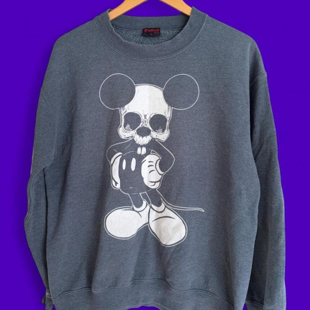 Vintage Lowbrow Mickey Mouse Crewneck
